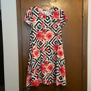 SOLD Rose Jessie Swing Dress